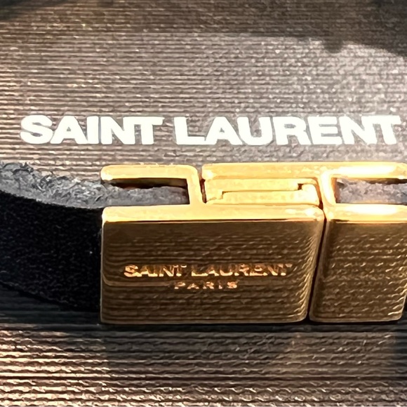 Yves Saint Laurent Jewelry Ysl Authentic Opyum Leather And Gold